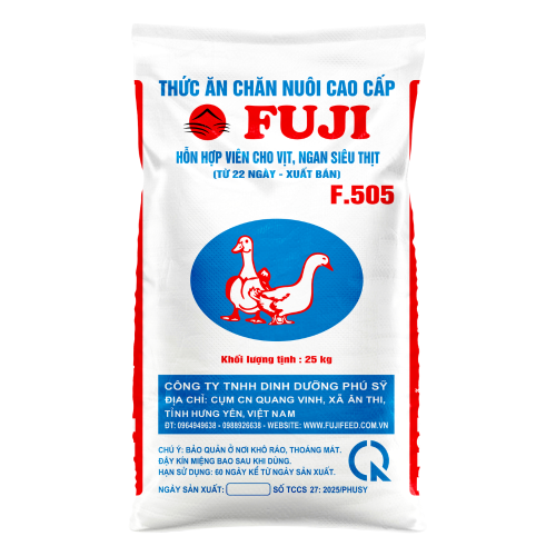F505 HỖN HỘP VIÊN CHO VỊT ,NGAN SIÊU THỊT