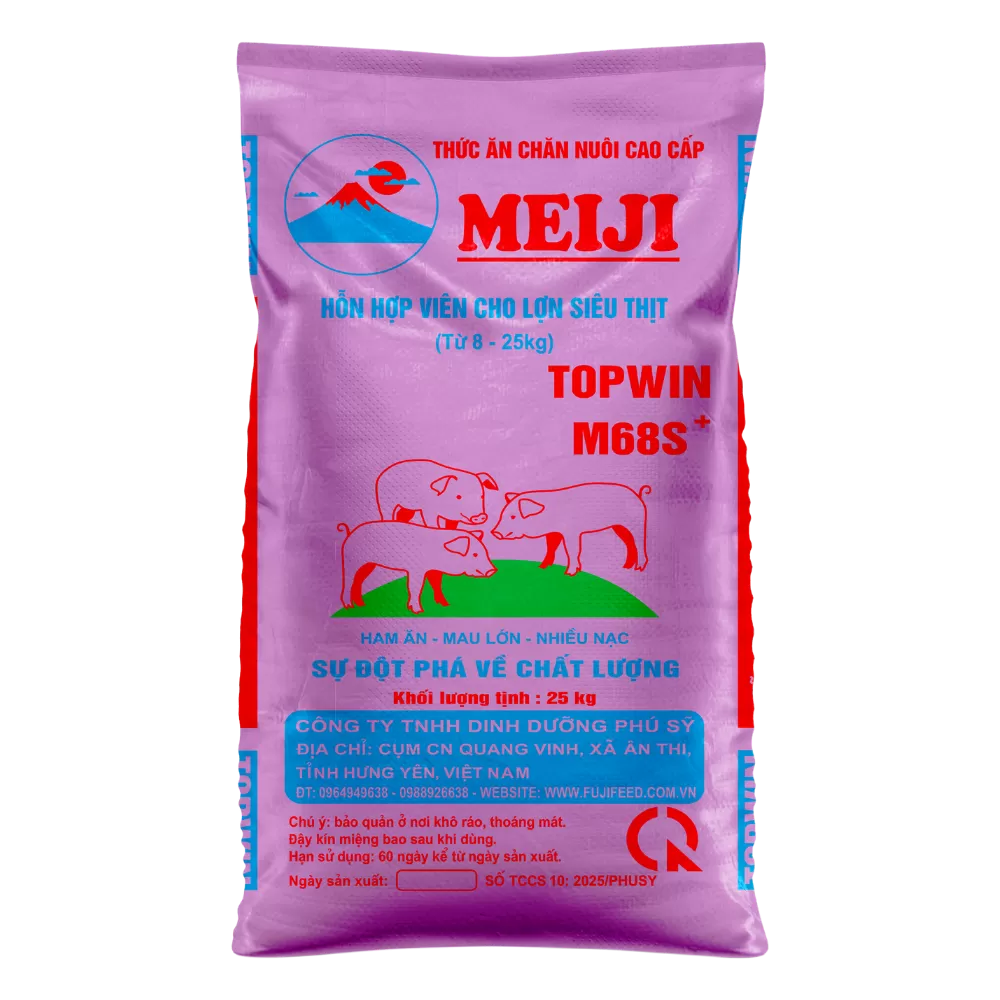 M68S+ HỖN HỢP VIÊN CHO LỢN SIÊU THỊT (TỪ 8-25KG)