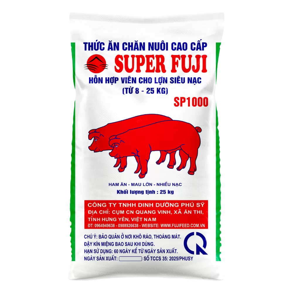 SP1000 HỖN HỢP VIÊN CHO LỢN SIÊU NẠC (TỪ 8 - 25KG)